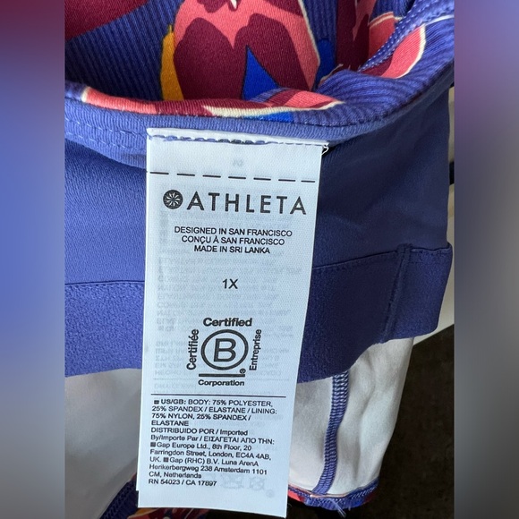 Athleta - Conscious Crop - D-DD - NWT - Blue Multi - 1) S, 1) M - Picture 8 of 16